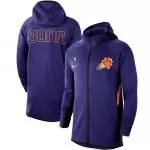 nike veste zipper hoodie nba phoenix suns purple authentic